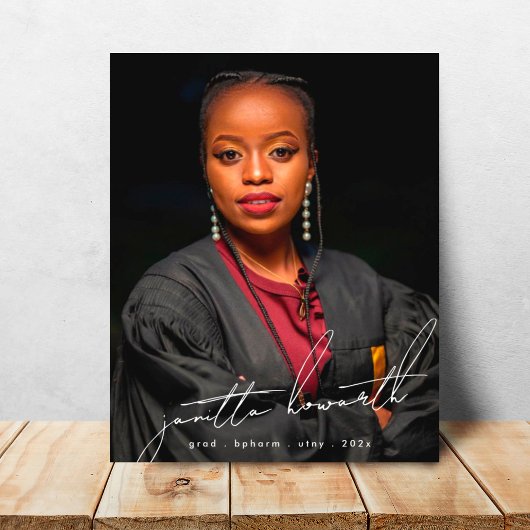 Editable Photo Template University Afstuderen