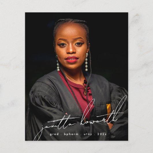 Editable Photo Template University Afstuderen (Voorkant)