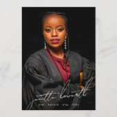 Editable Photo Template University Afstuderen Aankondiging (Voorkant)