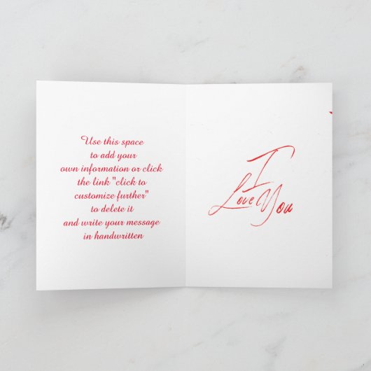 Editable Photo Valentijnsdag Card Feestdagen Kaart (Binnen)