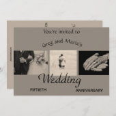Editable Photo Wedding Jubileum Kaart (Voorkant / Achterkant)