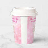 Editable Pink Chinoiserie Baby Shower Tableware Papieren Bekers (Rechts)