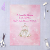 Editable Pink Chinoiserie Tissue Paper Tissuepapier (Craft)