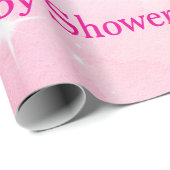 Editable Pink Chinoiserie Wrapping Paper Cadeaupapier (Rol Hoek)