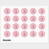 Editable Pink Cupcake Sticker – Custom Bakery (Vel)