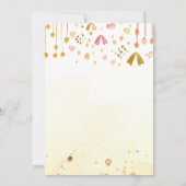 Editable Pink Dragon Birthday Invitation Kaart (Achterkant)