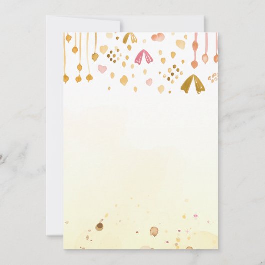 Editable Pink Dragon Birthday Invitation Kaart (Achterkant)