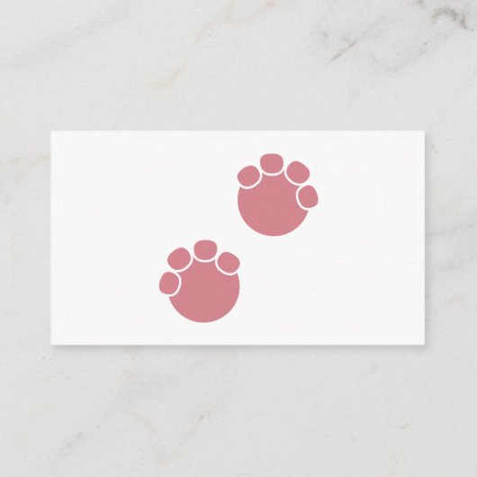 Editable Pink Flower Elephant Diaper Raffle Ticket Informatiekaartje (Achterkant)