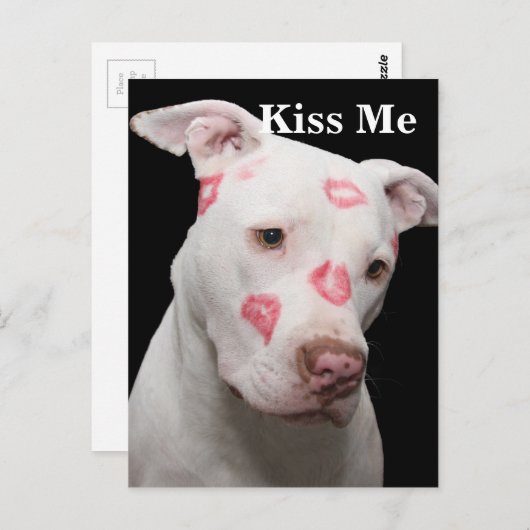 Editable Pitbull Lover Briefkaart (Voorkant / Achterkant)