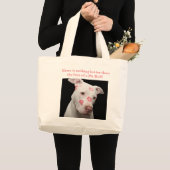 Editable Pitbull Lover Grote Tote Bag (Voorkant (product))