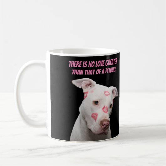 Editable Pitbull Lover Koffiemok (Links)