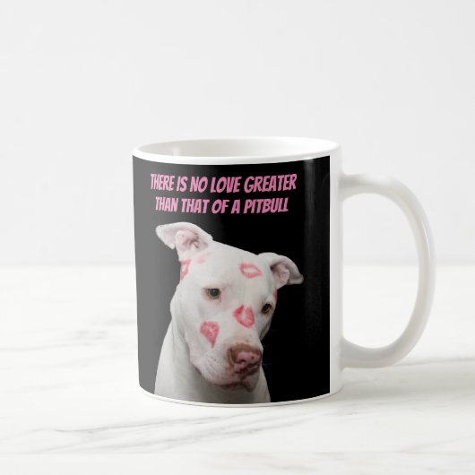Editable Pitbull Lover Koffiemok (Rechts)