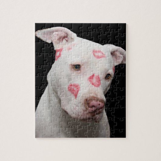 Editable Pitbull Lover Legpuzzel (Verticaal)