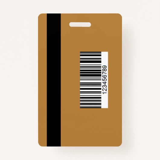 Editable Press Pass Layout Photo ID Plus QR Code Badge (Achterkant)