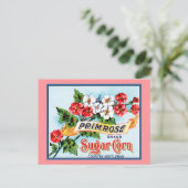 Editable Primrose Flowers  Crate Art Briefkaart (Staand voorkant)