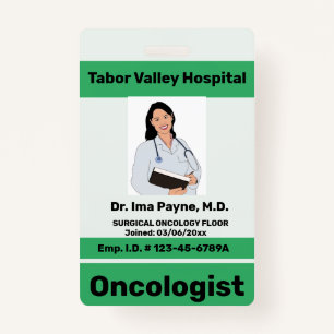 Editable Professional Employee ID Badge