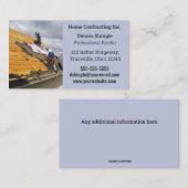 Editable Professional Roofer Visitekaartje (Voorkant / Achterkant)