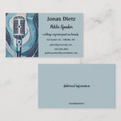 Editable Public Speaker Visitekaartje (Voorkant / Achterkant)