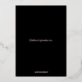 Editable Purple and Pink Flowers Anniversary Folie Uitnodiging (Achterkant)