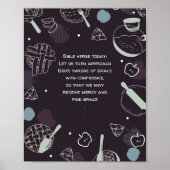Editable Quotes Baking Apple pie cartoon Poster (Voorkant)