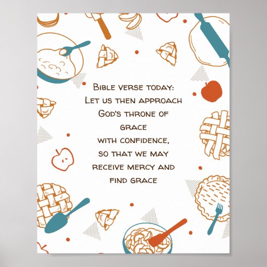 Editable Quottes Apple Pie Design Poster (Voorkant)