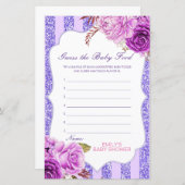 Editable Raad het Baby Baby shower Game (Voorkant / Achterkant)