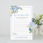 Editable Raad het Baby Baby shower Game (Staand voorkant)