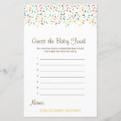 Editable Raad het Baby Baby shower Game (Voorkant)