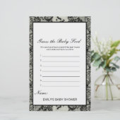 Editable Raad het Baby Baby shower Game (Staand voorkant)