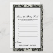 Editable Raad het Baby Baby shower Game (Voorkant / Achterkant)