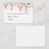 Editable raad hoeveel kussens, Snoepjes Kaart (Voorkant / Achterkant)