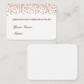 Editable raad hoeveel kussens, Snoepjes Kaart (Voorkant / Achterkant)