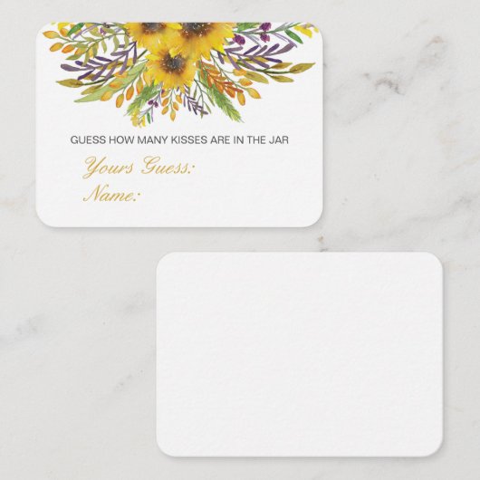 Editable raad hoeveel kussens, Snoepjes Kaart (Voorkant / Achterkant)