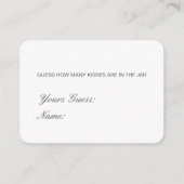 Editable raad hoeveel kussens, Snoepjes Kaart (Voorkant)