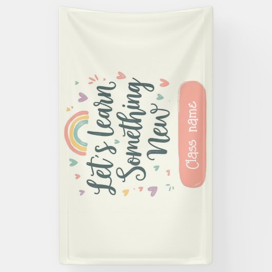 Editable Rainbow Classroom – Let’s Learn Spandoek (Verticaal)