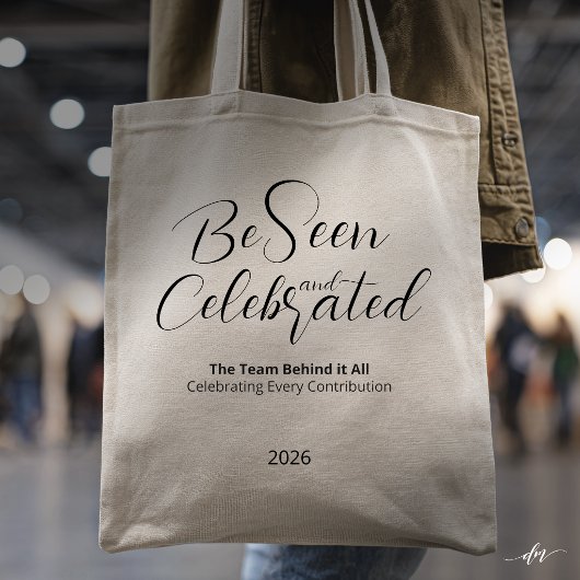 Editable Recognition Tote Bag
