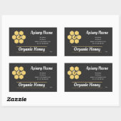 Editable Rectangle Honey Jar Label voor imker (Vel)
