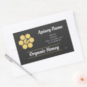 Editable Rectangle Honey Jar Label voor imker (Envelop)