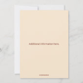 Editable Red Autumn Flowers Engagement Kaart (Achterkant)