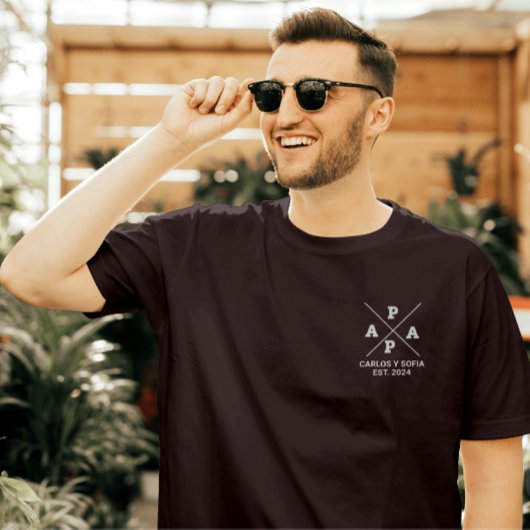 Editable Regalo Personalizado para PAPA  T-shirt