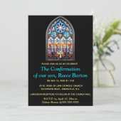 Editable Religious Event Stained Glass Window Kaart (Staand voorkant)