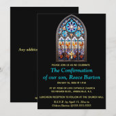 Editable Religious Event Stained Glass Window Kaart (Voorkant / Achterkant)