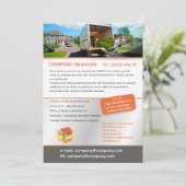 Editable Removal Services Flyer Template Kaart (Staand voorkant)