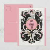 Editable  Roaring Twenties Happy Nieuwjaar Briefkaart (Voorkant / Achterkant)