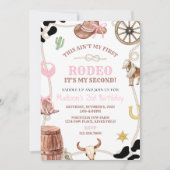 Editable Rodeo Birthday invitation-rodeo party-cow Kaart (Voorkant)