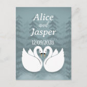 Editable Romantic and elegant wedding Sticker Briefkaart (Voorkant)