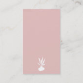 Editable roze spirituele yoga instructeur boho pos visitekaartje (Achterkant)