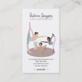 Editable roze spirituele yoga instructeur boho pos visitekaartje (Voorkant)