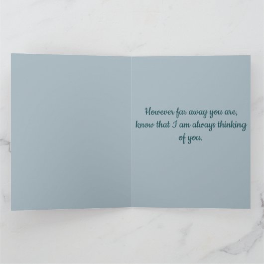 Editable Rural Mailbox and Flowers Kaart (Binnen)