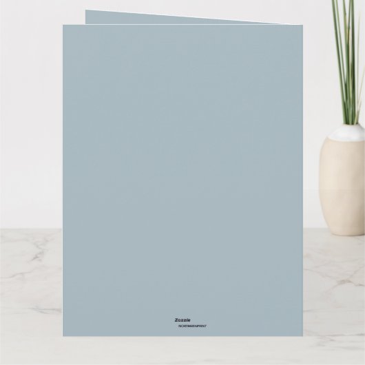 Editable Rural Mailbox and Flowers Kaart (Achterkant)